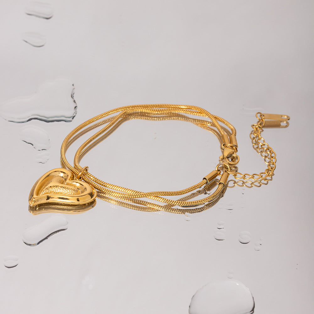 18K Gold Plated Love Bracelet Waterproof