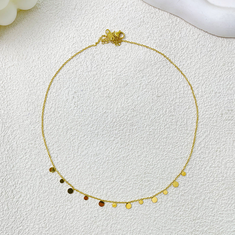 Gold Plated Polka Dot Necklace