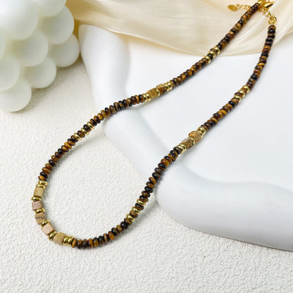 Natural Tiger Eye Stone Necklace