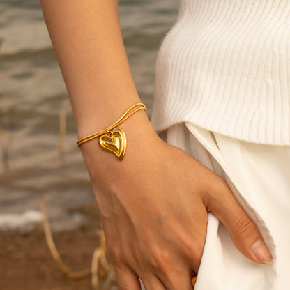 18K Gold Plated Love Bracelet Waterproof