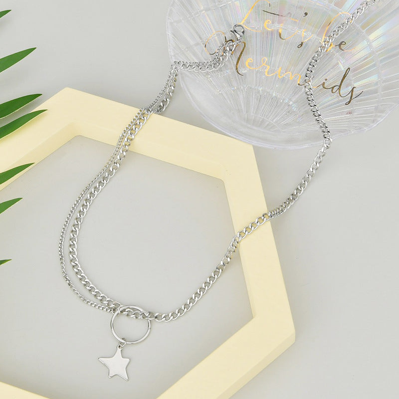 Irregular Pentagram Necklace