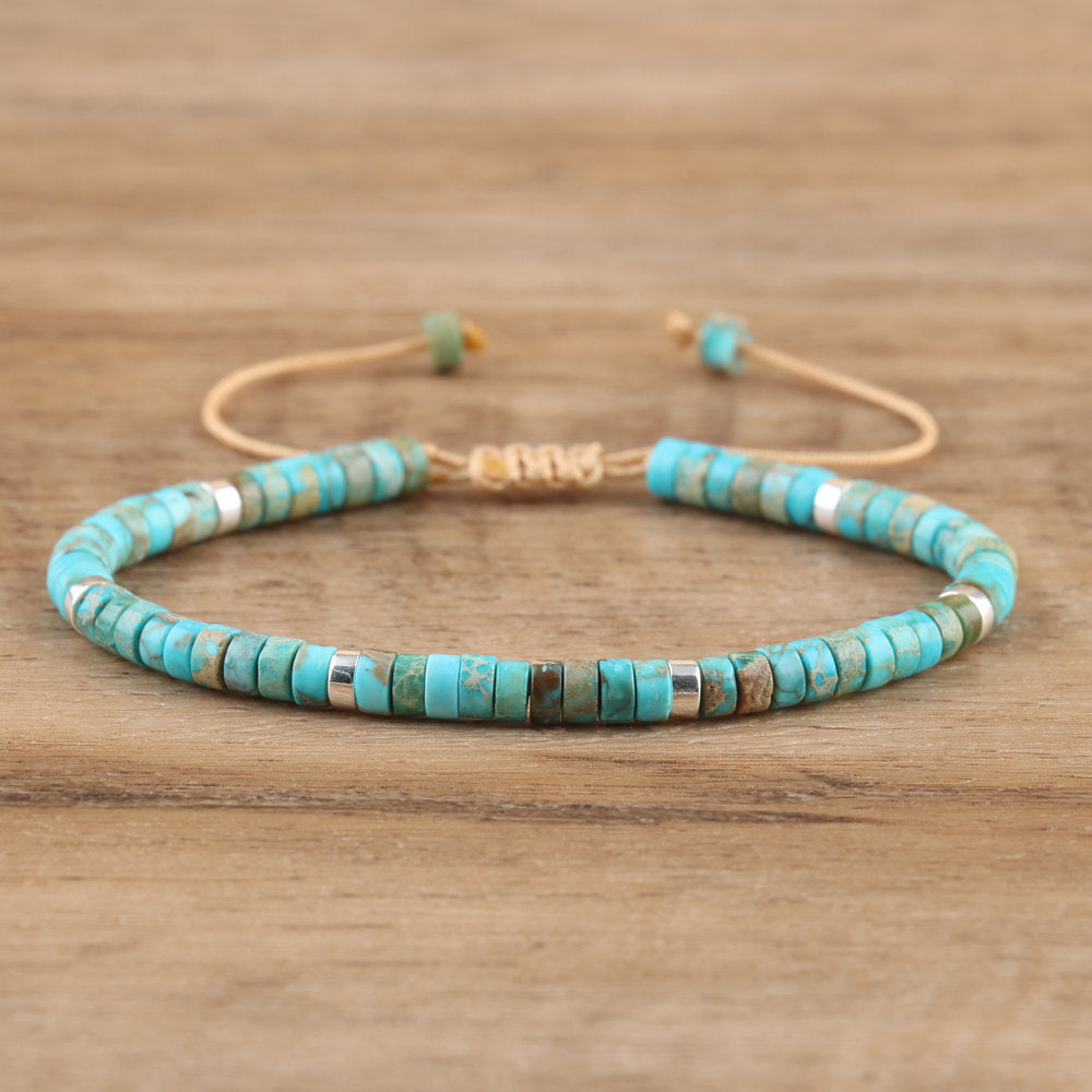 Natural Blue Emperor Stone Woven Bracelet