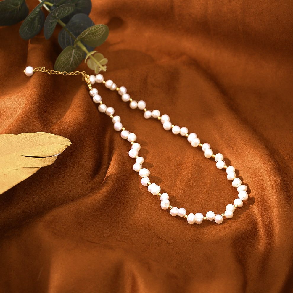 Natural Freshwater Pearl Wrap Necklace