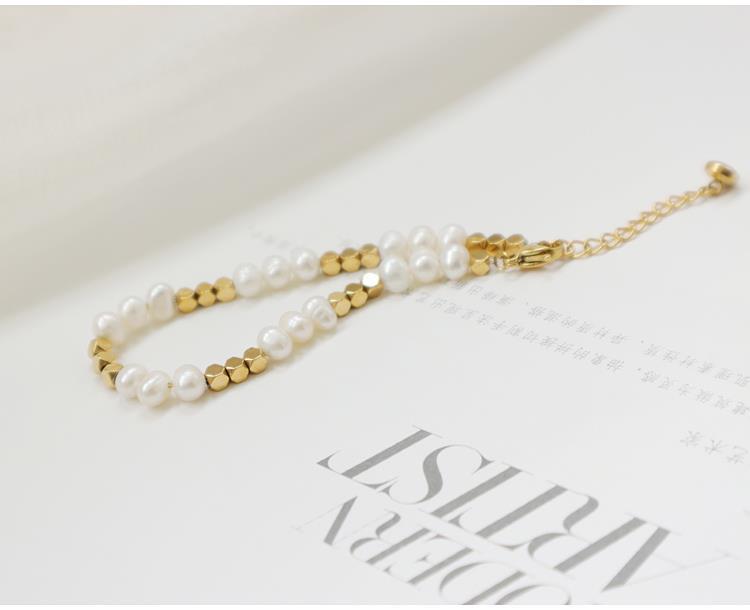 Golden Natural Freshwater Pearl Necklace