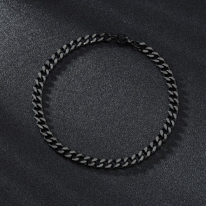 Unisex Black Stainless Steel Bracelet