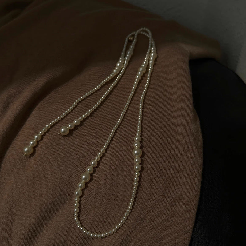 Multiple Wear Pearl Long Necklace