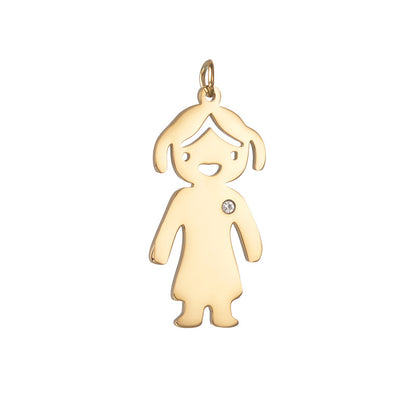 Cartoon Single-Hole Pendant DIY Accessory