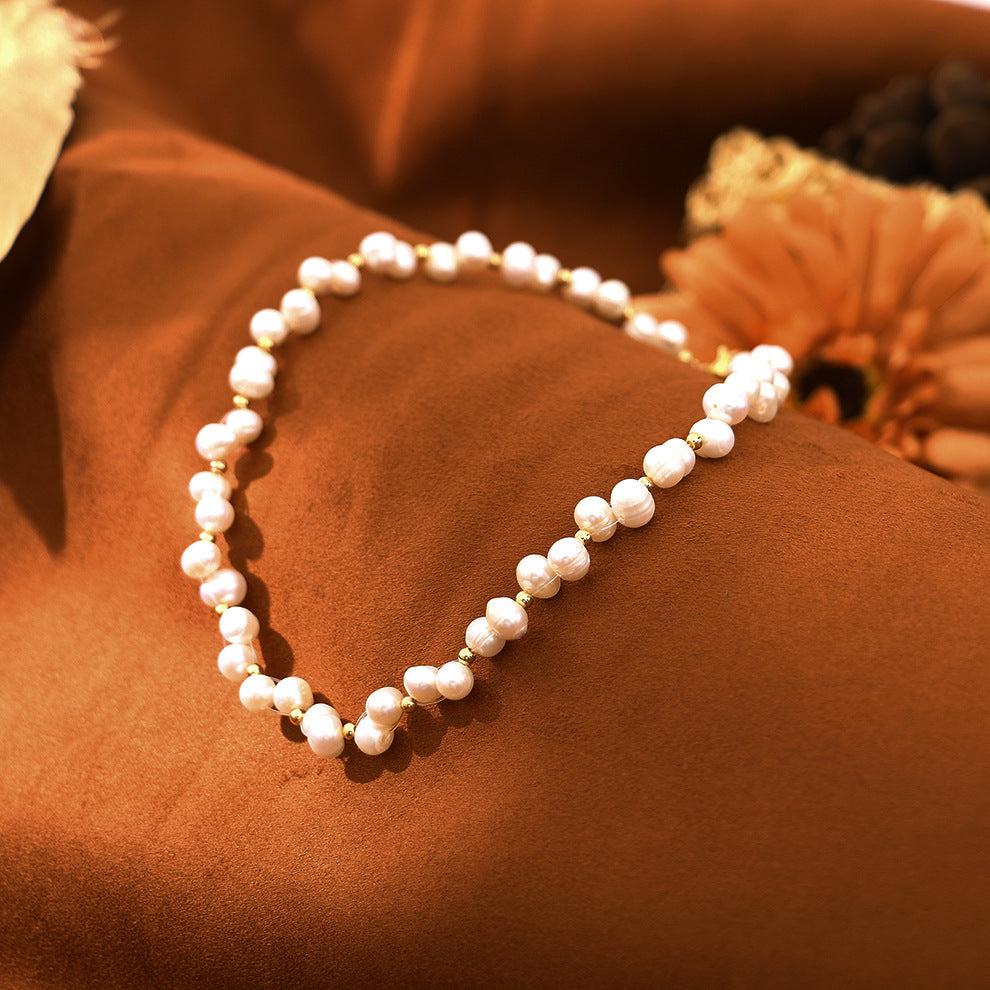 Natural Freshwater Pearl Wrap Necklace