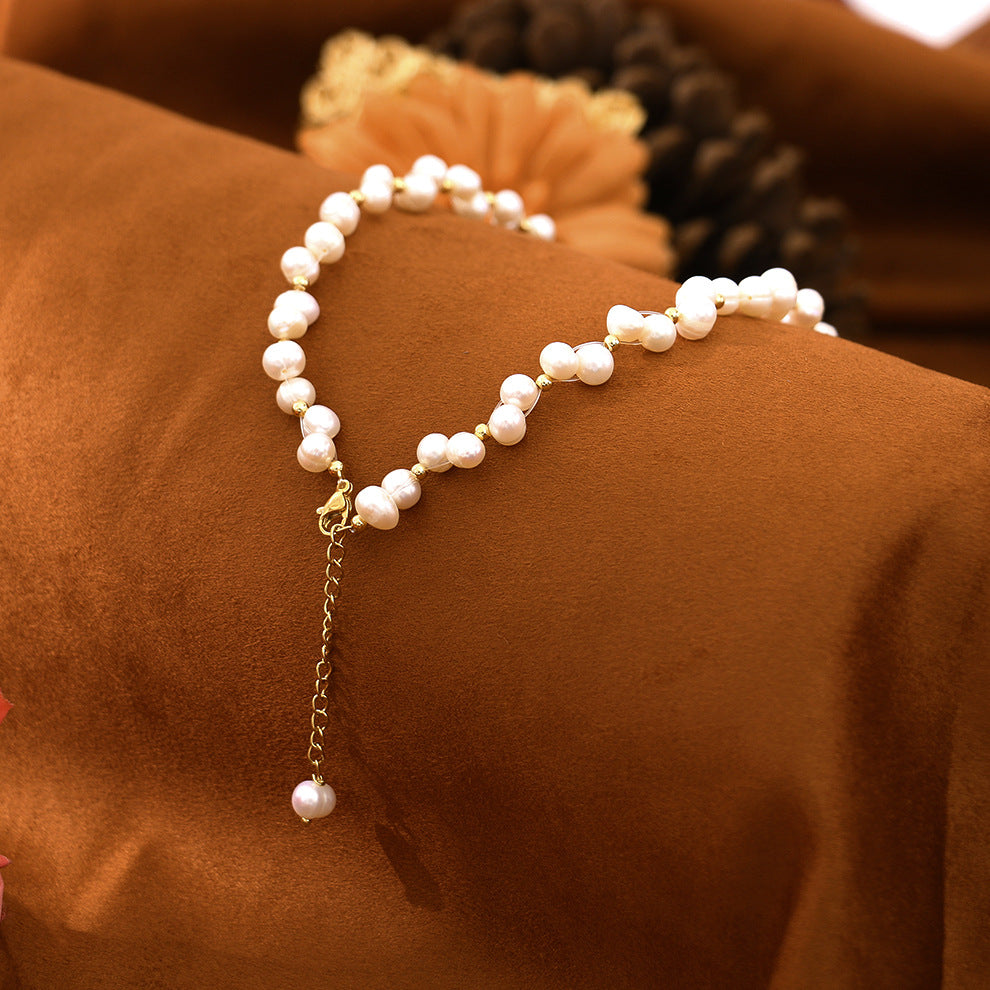 Natural Freshwater Pearl Wrap Necklace