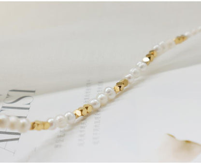 Golden Freshwater Natural Pearl Bracelet