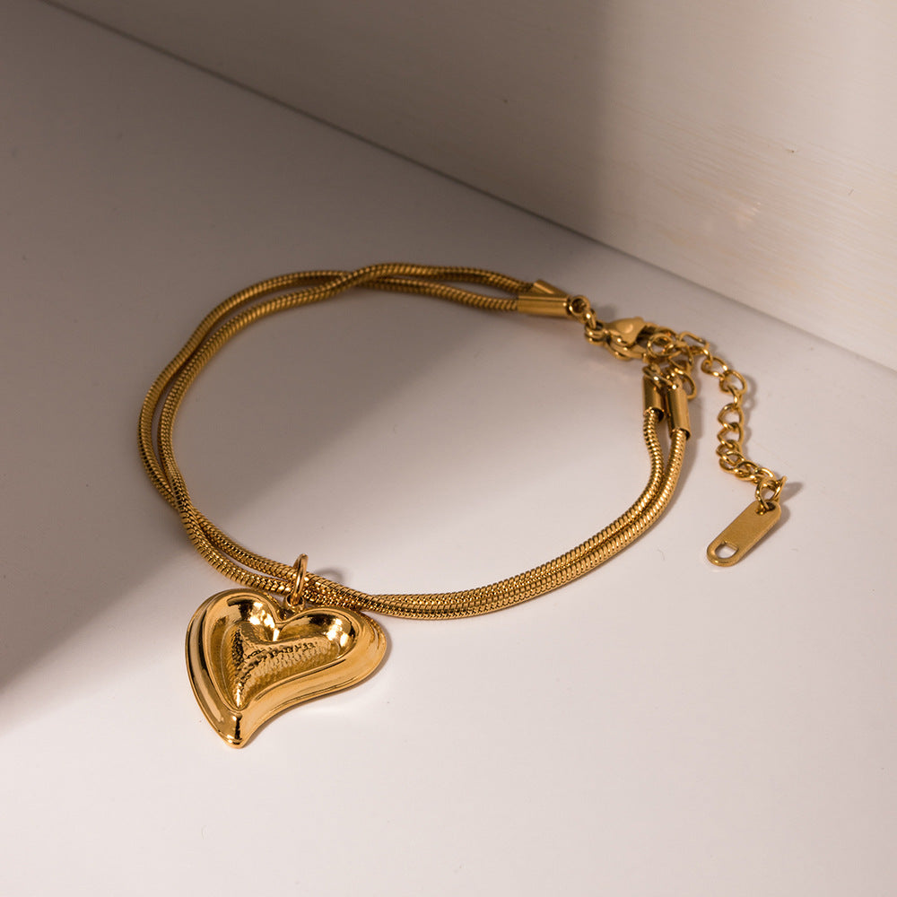 18K Gold Plated Love Bracelet Waterproof