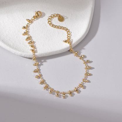 14K Gold Plated Beaded Bracelet