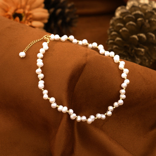 Natural Freshwater Pearl Wrap Necklace