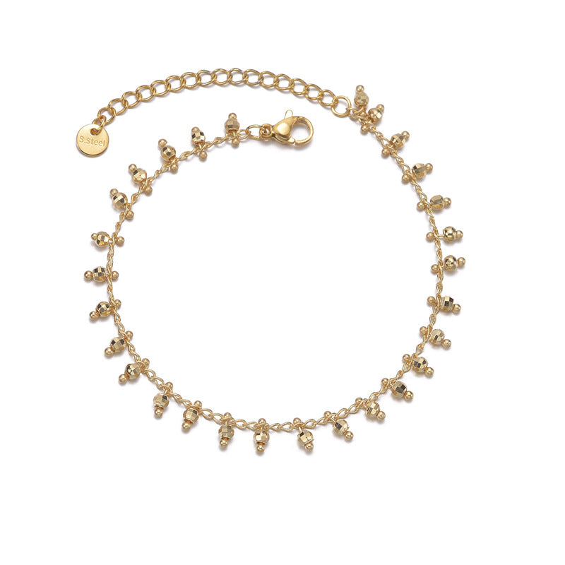 14K Gold Plated Beaded Bracelet