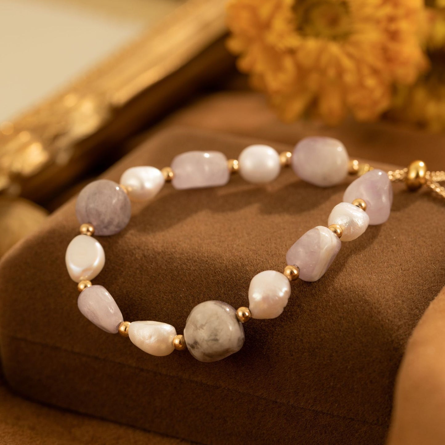 Freshwater Pearl Amethyst Bracelet